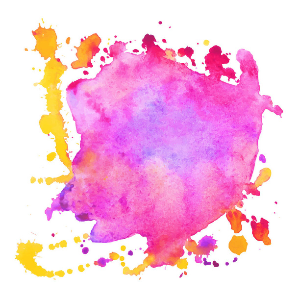 Abstract geïsoleerde kleurrijke vector aquarelvlek. Grunge element voor web design en papier ontwerp - Vector, afbeelding