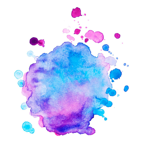 Abstract isolated colorful vector watercolor stain. Grunge element for web design and paper design - Vektor, obrázek