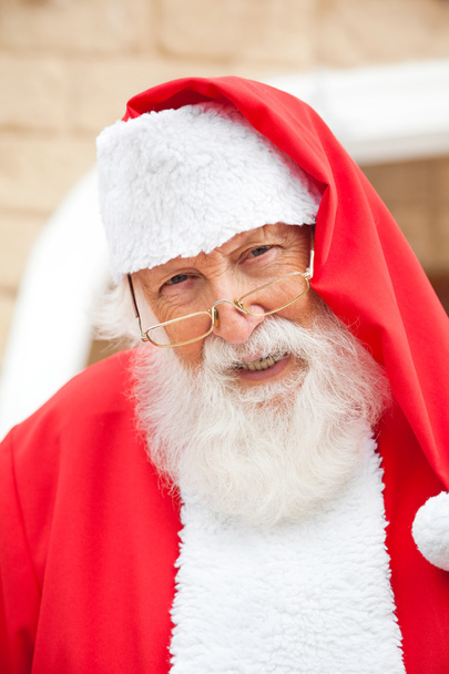Senior Man Dressed As Santa Claus - Photo, Image