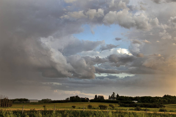 Prärie Sturm Wolken Kanada - Foto, Bild