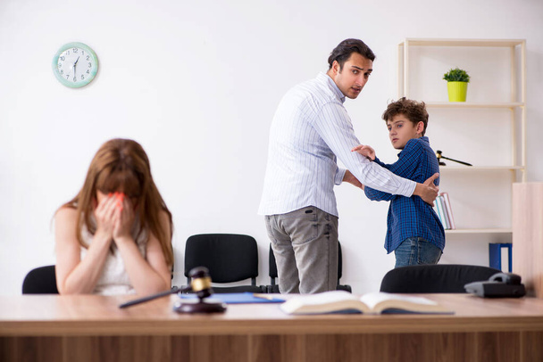 Διαζύγιο οικογένεια προσπαθεί να χωρίσει την επιμέλεια του παιδιού - Φωτογραφία, εικόνα