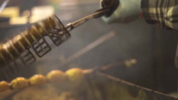 Gotowanie grilla Steak - Materiał filmowy, wideo