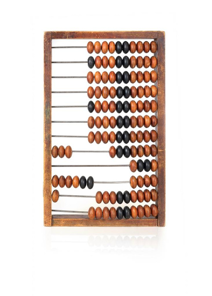 Abacus geïsoleerd op witte achtergrond - Foto, afbeelding