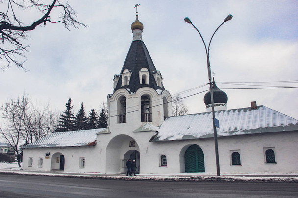 プスコフ教会。ロシアだ2019年1月 - 写真・画像