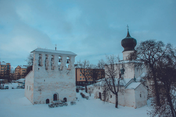 Iglesia de Pskov. Rusia. Enero 2019
 - Foto, Imagen