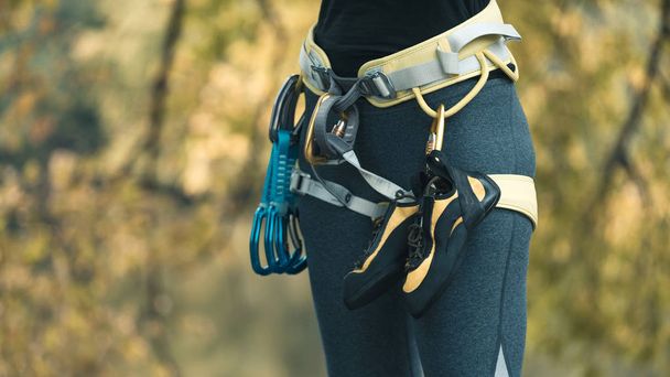 Climbing tools and set with sports accessories - Photo, Image
