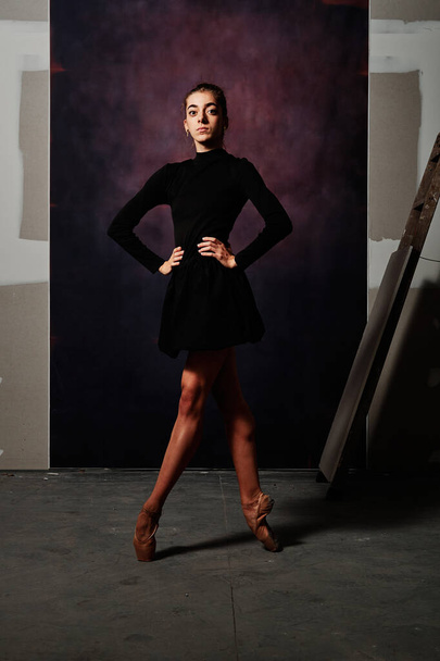 young female ballet dancer at the studio - Foto, immagini