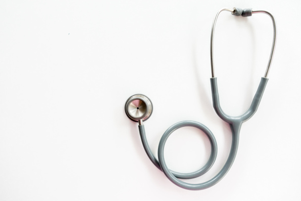 Stethoscope on a white background with space for text. - Photo, Image