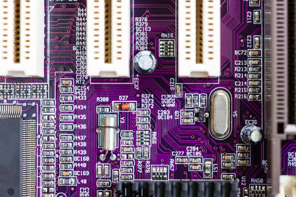 Electronic circuit board part of electronic machine component  - Φωτογραφία, εικόνα