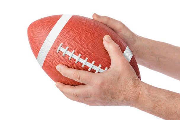Hands and rugby ball - Фото, зображення