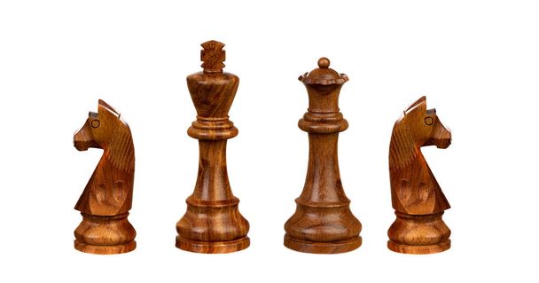Chessmen Eristetty valkoinen
 - Valokuva, kuva