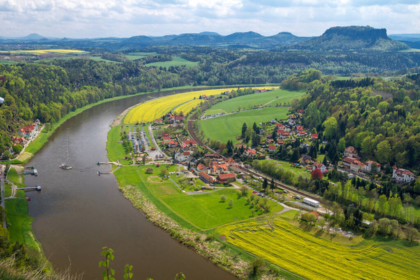 river Elbe, National park Saxon Switzerland - Photo, image