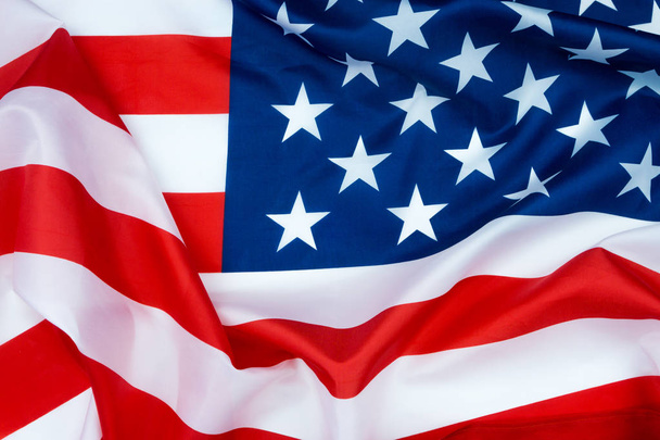 My, americká vlajka na bílém pozadí. Na Usa Memorial Day, Vete - Fotografie, Obrázek