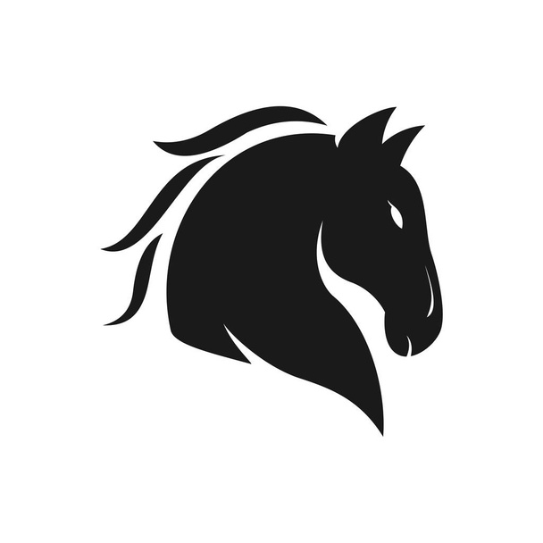 horse logo. animal logo icon and template - Vector, Imagen