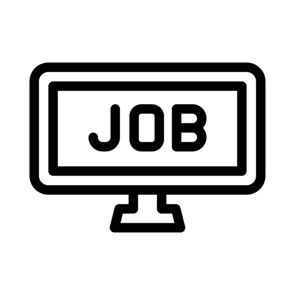 hiring vector thin line icon - Вектор,изображение