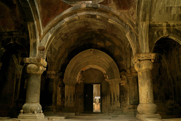 The Entrance to the Church of Sanahin Monastery Complex in Alaverdi Town, Lori Province, Armenia - Fotó, kép
