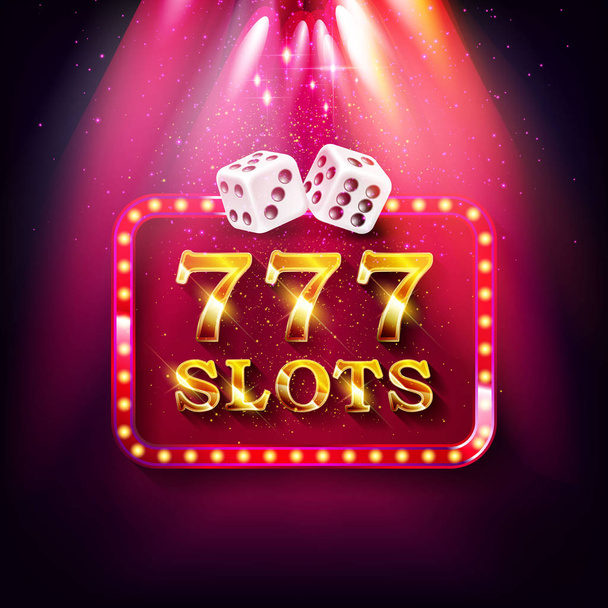 Big win slots 777 banner casino - Vector, Image