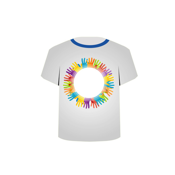 T Shirt Template - Pop art graphic - Vektor, obrázek