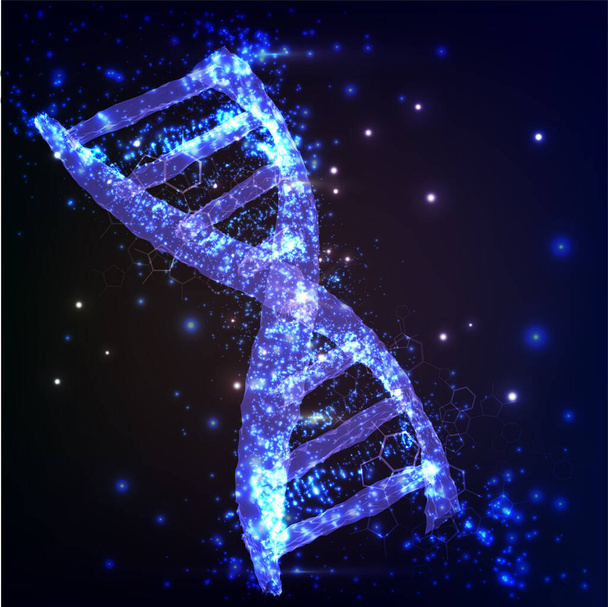 DNA and molecule symbols set for chemistry or biology concept design. - Vector, Image