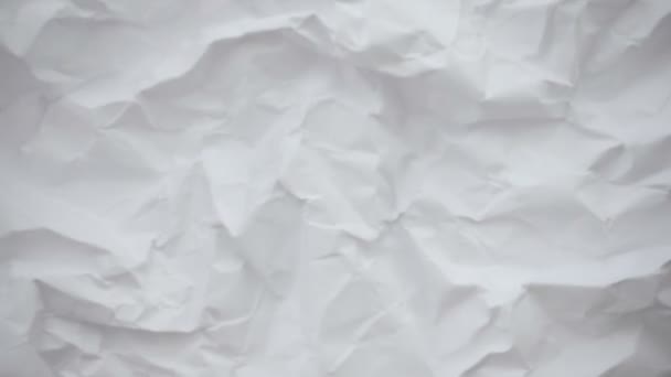 Crumpled sheet of paper. - Footage, Video