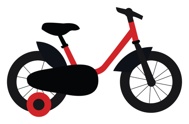 Маленький велосипед, иллюстрация, вектор на белом фоне
. - Вектор,изображение