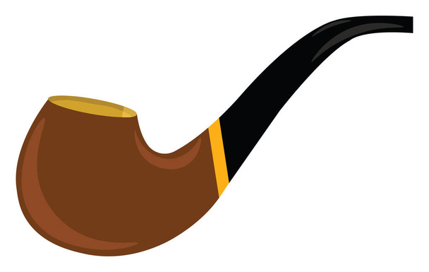 Tubo de fumar, ilustración, vector sobre fondo blanco. - Vector, Imagen
