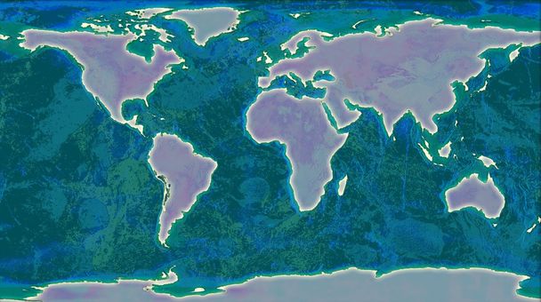 Иллюстрация карты мира - Фото, изображение