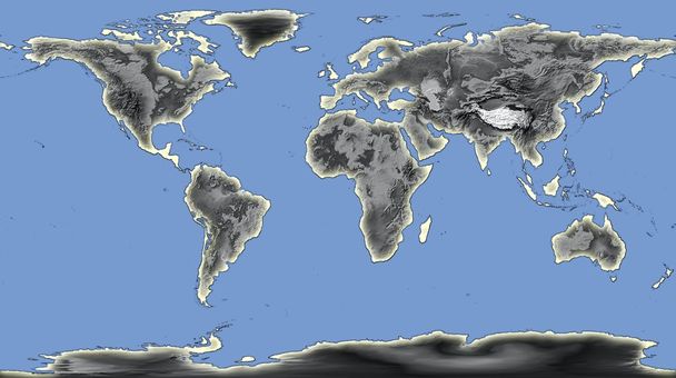 Εικονογράφηση παγκόσμιου χάρτη - Φωτογραφία, εικόνα