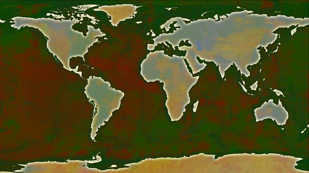 Иллюстрация карты мира - Фото, изображение