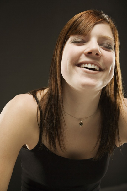 Portrait Of A Girl Laughing - Photo, Image