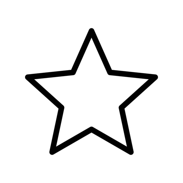 Tähden kuvake valkoisella taustalla
 - Vektori, kuva