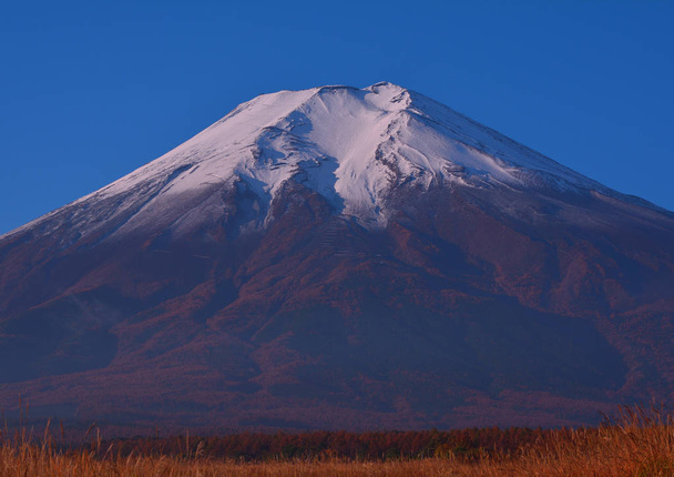 Mt.Fuji from Nashigahara in Self-Defense Forces Yamanashi Prefecture Japan 11/04/2019 - Photo, Image