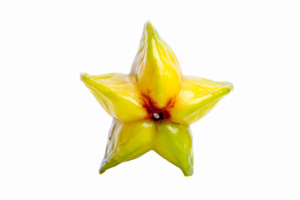 黄緑色のカランボラを熟す  - 写真・画像