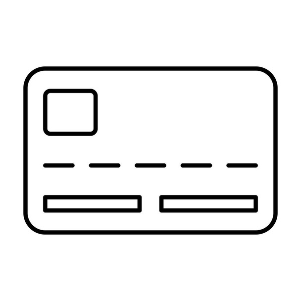 karta kredytowa pieniądze izolowane ikona - Wektor, obraz