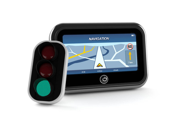 GPS con semáforo
 - Foto, Imagen