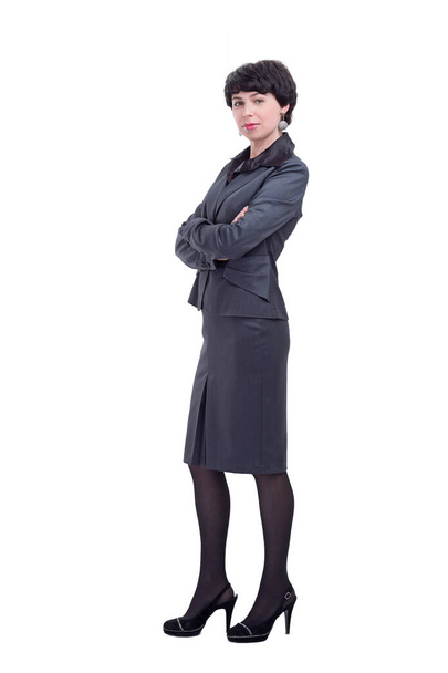 in full growth. portrait of a successful business woman - Foto, Imagen