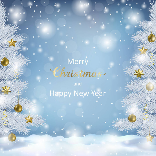 Carte de vœux vectoriel Noël et Nouvel An
 - Vecteur, image