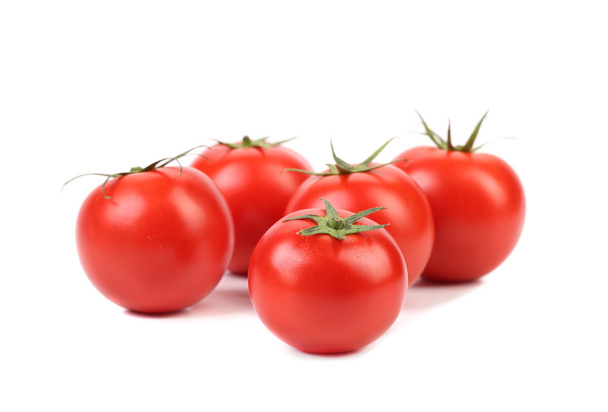 Five red ripe tomatoes - Foto, imagen