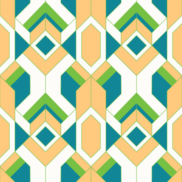 Abstract art deco color seamless pattern - Διάνυσμα, εικόνα