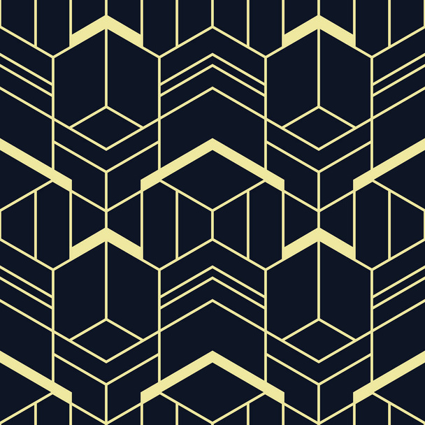 Formas geométricas abstractas patrón de cubos sin costura 05
 - Vector, Imagen