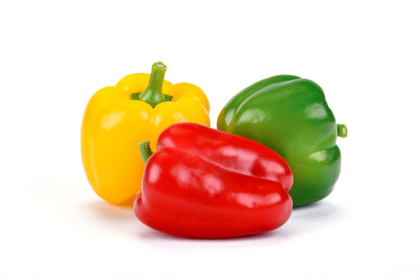 Čerstvé červené žluté a zelené papriky - Fotografie, Obrázek