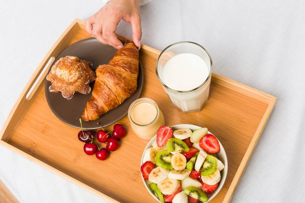 Закрыть европейский классический завтрак
 - Фото, изображение