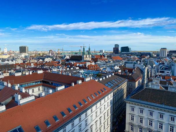 Vienna Cityscape High Angle View - Foto, Imagem