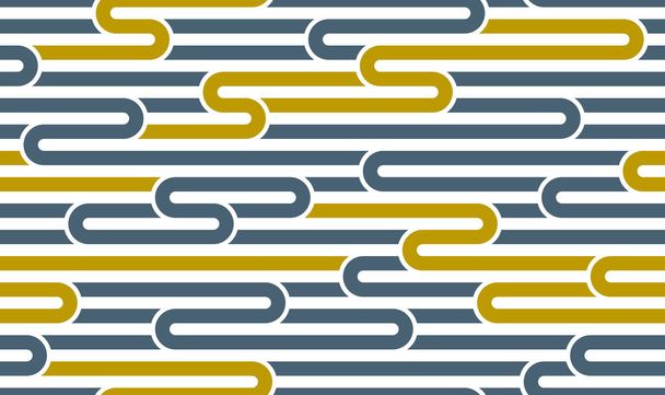 Linear seamless background with twisted lines, vector abstract g - Vektor, Bild