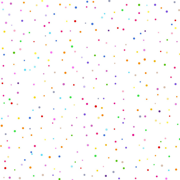 Confeti multicolor sobre fondo blanco
 - Vector, Imagen