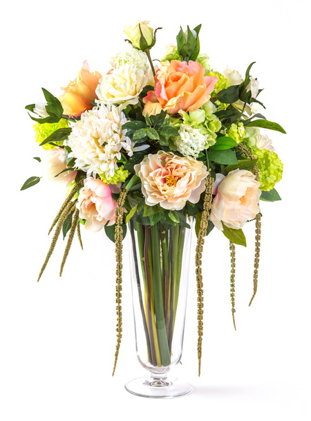 Bouquet of flowers in glass vase - Photo, Image