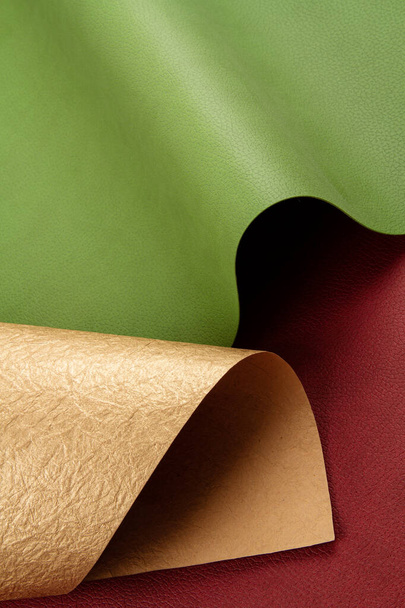 Abstraktní pozadí rolovacích listů z různých odstínů - Fotografie, Obrázek