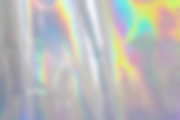Blurry abstract pastel holographic foil background - Photo, Image