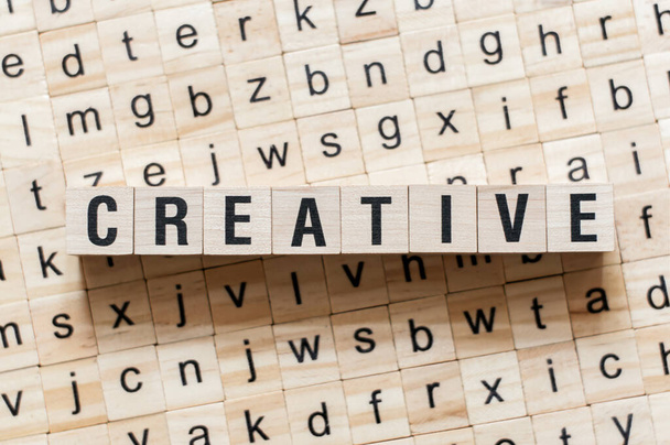 Creative word concept on cubes - Fotografie, Obrázek