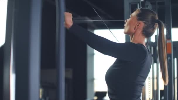 Tornaterem nap edzés egy erős és izmos test - Felvétel, videó